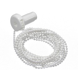 EFIXS Chain Gear with Continuous Chain for Mini Roller Blind, Easy Roller Blind, Clamping Roller Blind or Klemmfix Roller Blind, Operating Length 150 cm, Colour: White, Roller Shell: Inner Diameter 16