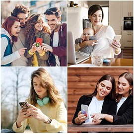 Expanding Phone Mount Grip Holder for Cellphone,Collapsible Stand（3 Pack）-Marble Geometry Classic in a Variety of Color