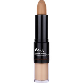 Mii Cosmetics | Double Delight Concealer & Serum, Jojoba Enriched Concealer | Contains Vitamin E, Helps to Reduce Puffiness & Dark Circles | Honey Delight 03