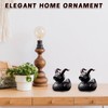 AOT Punk Satan Duck Resin Duck,Cool Gothic Home Decor &