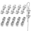 SWTYExt SWTYExt M5 Wire Rope Clamp 10pcs Duplex Clamp 304