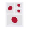 4 x 'Waving Japanese Flag' Temporary Tattoos - Water Resistant,