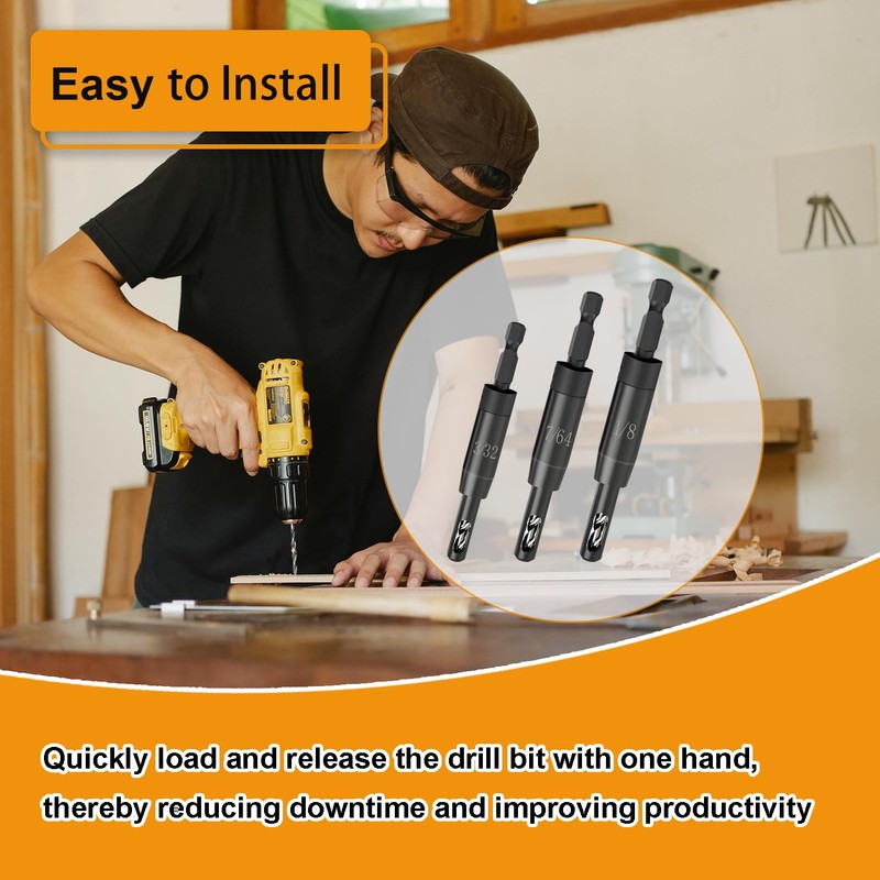 CC2430 3/32", 7/64", 1/8" Self Centering Drill Bit VIX Bit