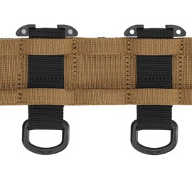 Tactical Gear Clip with D Ring Hook, T-Mount Molle Key Clip, Plastic Carabiner for Belt, Glove, and Outdoor Accessories