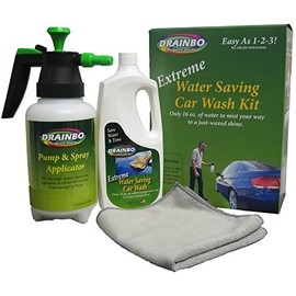 Drainbo 12010 KIT Extreme Water Saving Car Wash Kit with Pump and Spray and Microfiber Cloth