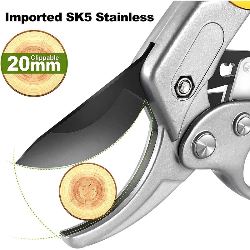 MEPEREZ Pruners, German Pruning shears, Work 3 Times Easier, Sharp,
