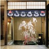 UXOWOXU Wave Pattern Doorway Traditional Short Noren Curtain for Japanese