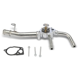A-Premium Upgraded Aluminum Engine Coolant Thermostat Housing Assembly