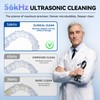 Portable Ultrasonic Cleaner, 56kHz Ultrasonic Retainer Cleaner, Upgraded Lighted Retainer