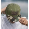 American Flag Snapback Hats - Flat Bill Brim Hat for