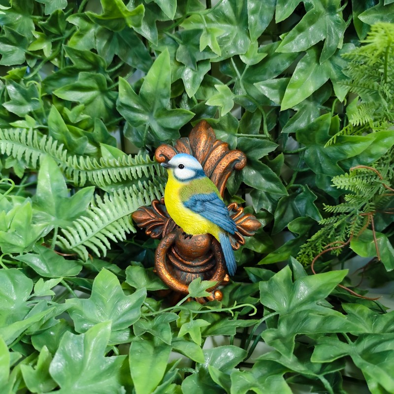 Vivid Arts - Wall Hanging - Blue Tit on Door