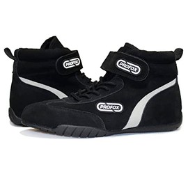 PROFOX Classic Auto Racing Shoes Boots Black SFI 3.3/5 (Black, 12.5)