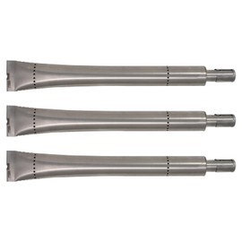 UpStart Components 3-Pack BBQ Gas Grill Tube Burner Replacement Parts for Broil King 9878-44 - Compatible Barbeque Stainless Steel Pipe Burners