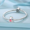 Symretie 925 Sterling Silver Birthstone Charm Bead for Charm Bracelets