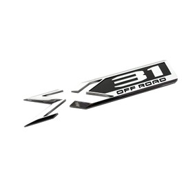 SSDD X31 Off Road Emblem 3D Side Badge Sticker Replacement for 2019-2022 GMC Sierra GM 84682662 (Chrome/Black) (CH-X 31-1)