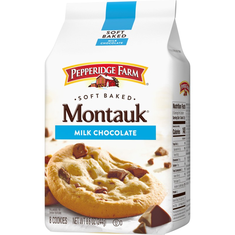 Pepperidge Farm Montauk Soft Baked Milk Chocolate Chunk Cookies, 8.6