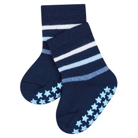 FALKE Baby Multi Stripe Calf Socks, Multicolour (Marine 6120), 19 (size: 80-92)