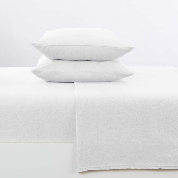 4 Piece Casual Super Soft Extra Plush Solid Winter White