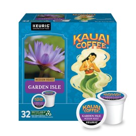 Kauai Coffee Garden Isle Medium Roast - Compatible with Keurig K-Cup Brewers, 32 CT (Pack of 3)