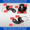 Bike Trailer Coupling with Safety Cotter Pin - 2 Sets