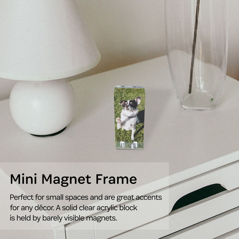 Canetti Mini Magnet Frame - Picture Frames with Silver Black