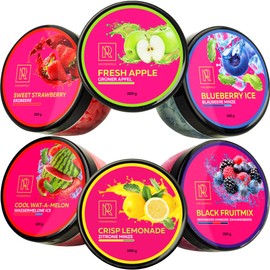 M. ROSENFELD Steam Stones Aroma – 6 Stones Set with Liquid Aroma Made in Germany – Fragrance Stones Such as Green Apple, Strawberry Ice, Watermelon, Lemon Mint, Blueberry, Berry Mix