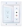 RiteAV RCA-Blue Speaker Recessed Wall Plate Cable Concealer Management Kit