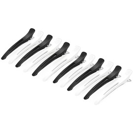 Hair Clips for Styling Sectioning,12Pcs Professional Duck Billed for Cutting,Rollers,Salon,Hairdresser, Women(Black+White)