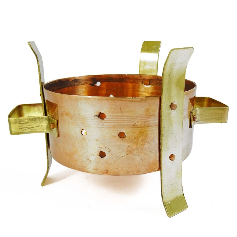 IBA Indianbeautifulart Royal Traditional Copper Brass Food Warmer Indian Sigdi