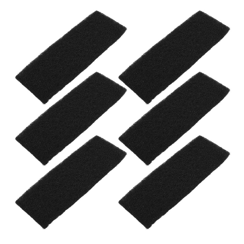 6PCS Ceiling Fan Filter Self Adhesive Activated Carbon Cotton Elliptical