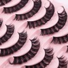 False Eyelashes Russian Strip Lashes Natural Fluffy Wispy D Curly