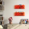 Acrylic Magazine Holder, 2 Pack Hanging Bookshelf Magazine Rack, Wall