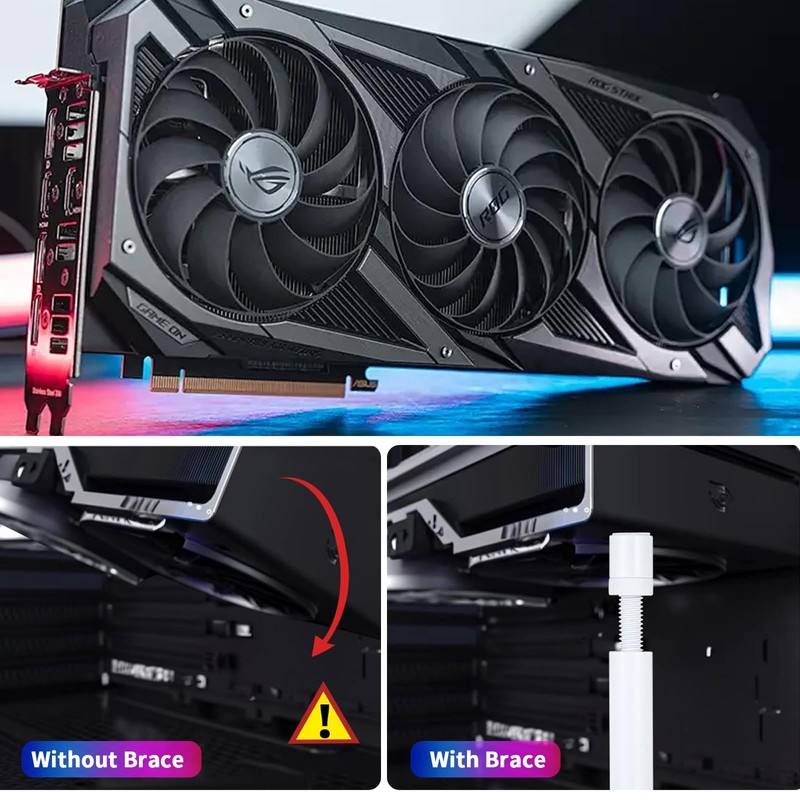 Gpu Sag Bracket, Pack of 2 Gpu Support, Gpu Holder,