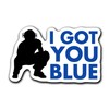 saiki I Got You Blue Sticker for Baseball Softball Catcher's