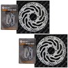 NICHE Front Brake Rotor Pad Kit Semi Metallic For Triumph