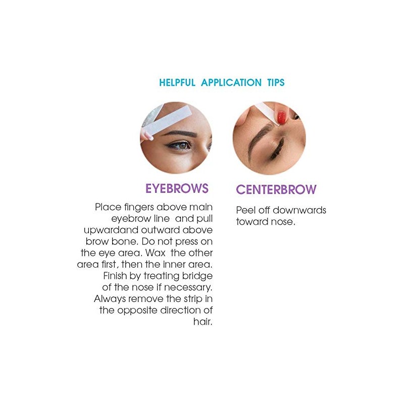 Surgiwax Eyebrow Wax Strips - Facial Wax Strips for Women