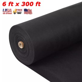 Garvee 6x300 FT 6Oz Geotextile Fabric Landscape Drainage Weed Barrier Driveway Non-wove
