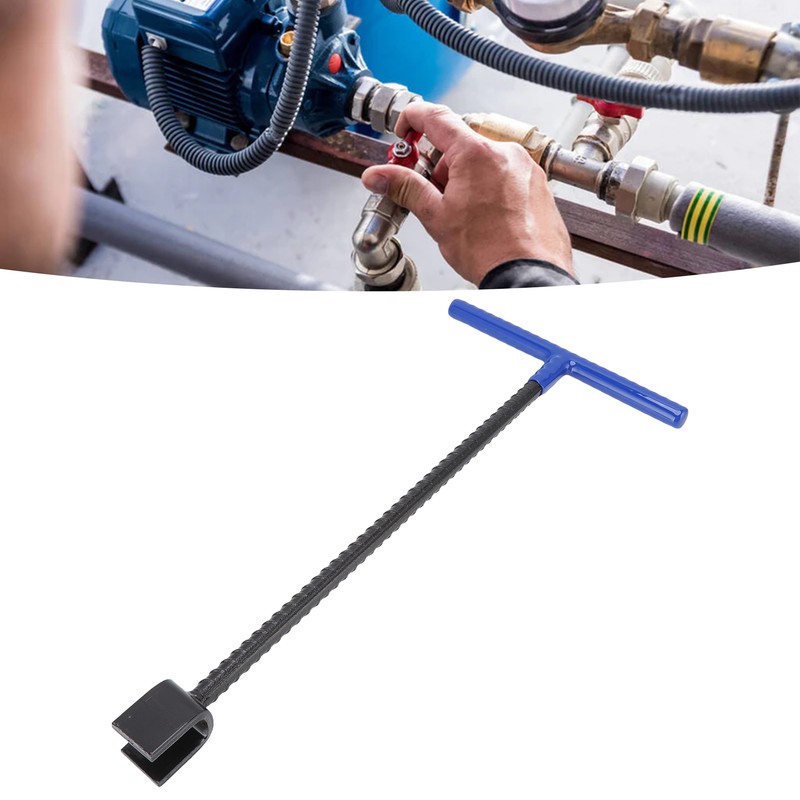 Steel Water Meter Key Wrench Multifunction T Handle Curb Key