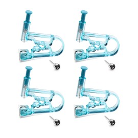 4PCS Blue Disposable Safety Sterile Ear Piercing Gun Unit Tool, Piercing Kit for Piercing Supplies for Unisex Women Men