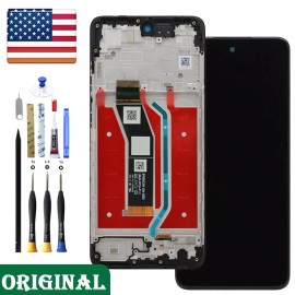For Motorola OEM LCD Display Touch Screen Digitizer Frame For Motorola Moto G 5G 2024 XT2417 - LCD+Touch+Frame