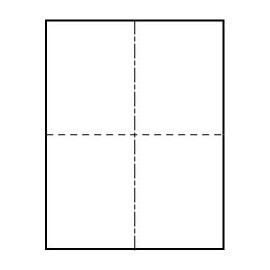 500 Label Outfitters Note Cards, or Small Greeting Cards 2 per Sheet, 67# White, 250 Sheets for Inkjet or Laser