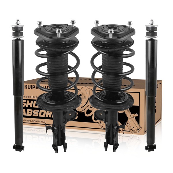 Front and Rear Complete Shock Strut Spring Assembly Compatible for