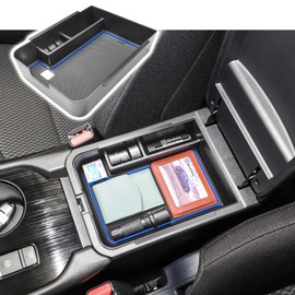 RUNROAD Center Console Organizer Compatible with Nissan Sentra 2020 2021 2022 2023 2024 2025 Accessories, Armrest Tray Secondary Storage Box Coin Holder, Blue