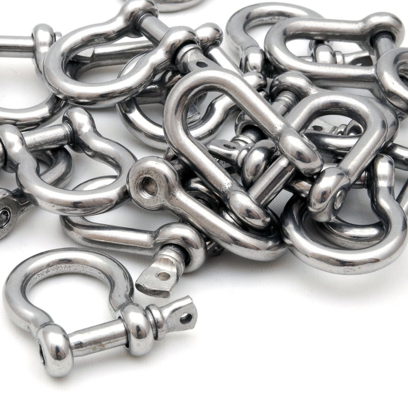 Set of 10 Steel Shackle for Paracord Bracelets Cords etc