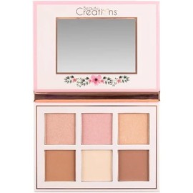 Beauty Creations - Floral Bloom Highlight  Contour  Polvo iluminador y contorno, tonos neutros, clidos y fros, con Acabado brillante para todo tipo...