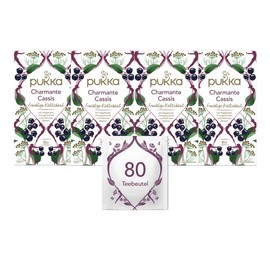 Pukka Bio-Tee Charmante Cassis 80 Teebeutel, 4er Pack (4 x 20 beutel)