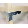 DAIDOHANT 24T-2-BK10179020 2 x 4 Support Mount Bracket, Reinforcement Hardware,