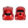Wireless Mouse Red Sports Car Style 2.4GHz USB Receiver 1600DPI