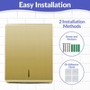 Stardrix Paper Towel Dispenser Wall Mount, Brushed Gold Stainless Steel