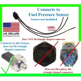 fits F150 Ford etc Fuel Pressure Sensor Connector Plug Pigtail Wiring Harness